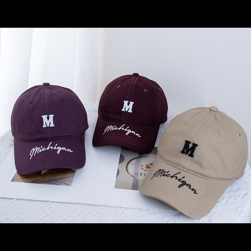 Cap (Various Lettering Designs) Baseball Embroidered