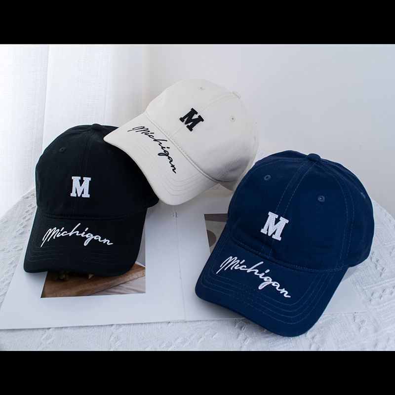 Cap (Various Lettering Designs) Baseball Embroidered