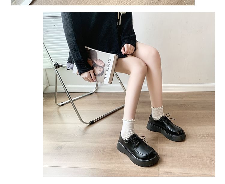 Platform Lace Up Shoes