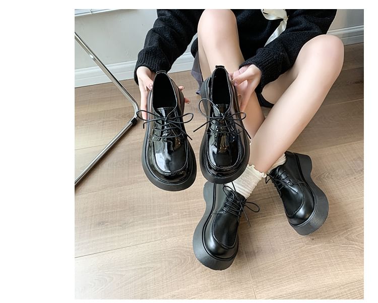 Platform Lace Up Shoes