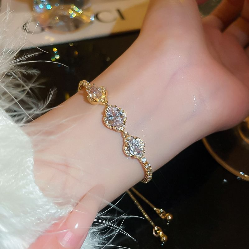 Floral CZ Bracelet