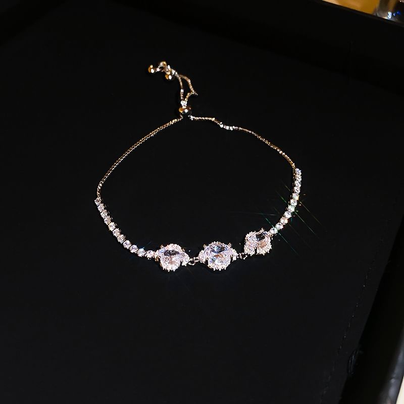Floral CZ Bracelet