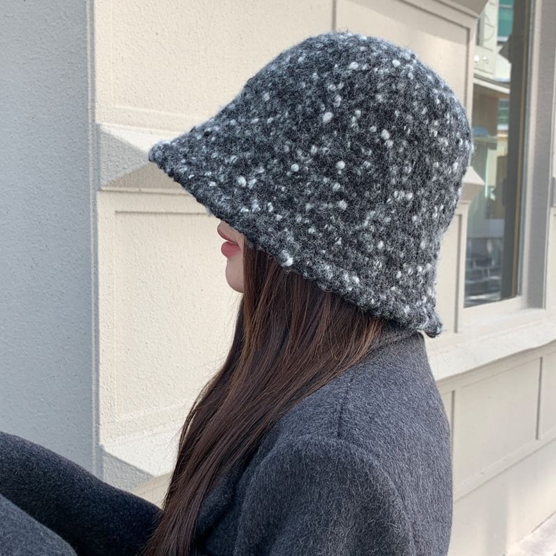 Melange Hat Knit Bucket