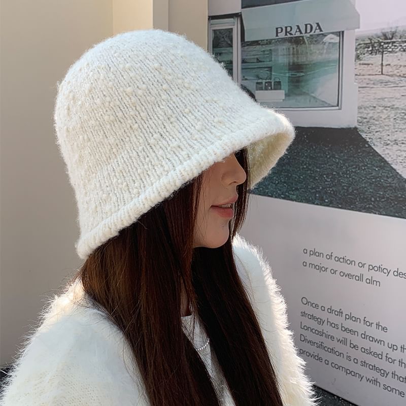 Melange Hat Knit Bucket