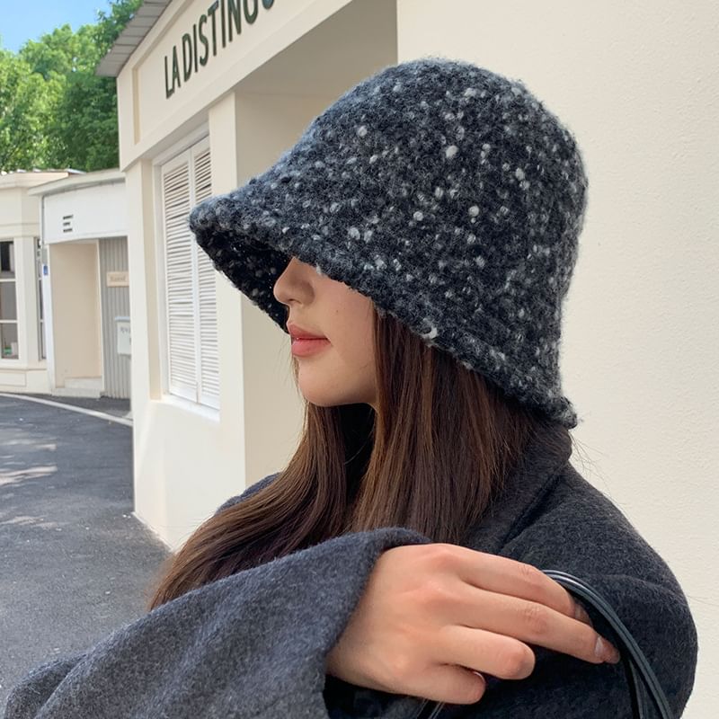 Melange Hat Knit Bucket