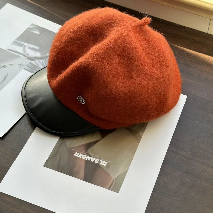 Cap Newsboy Wool