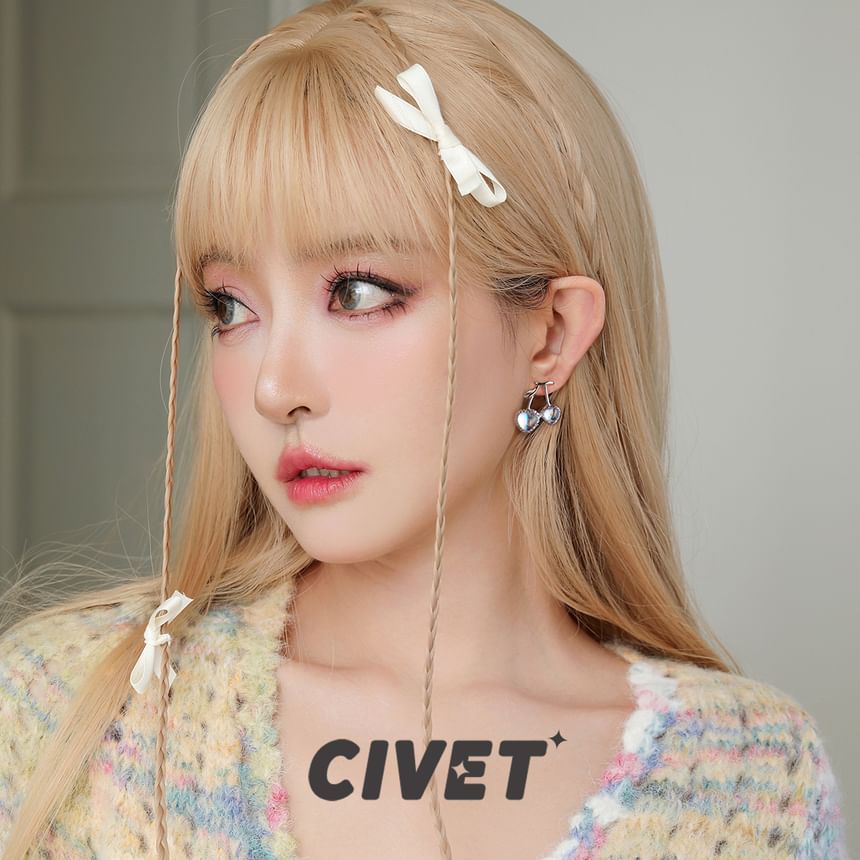 Stud Cherry / Heart Earring Clip-On