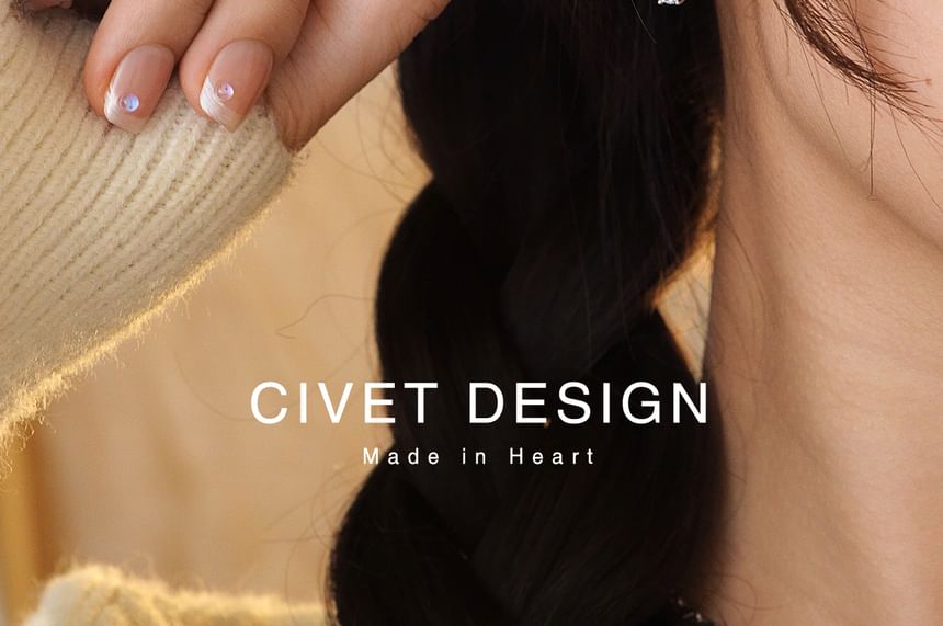 Earring On Coffee Stud Clip /