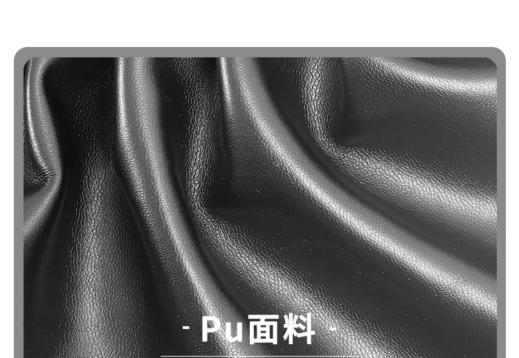 Leather Ruffle Tote Bag Faux