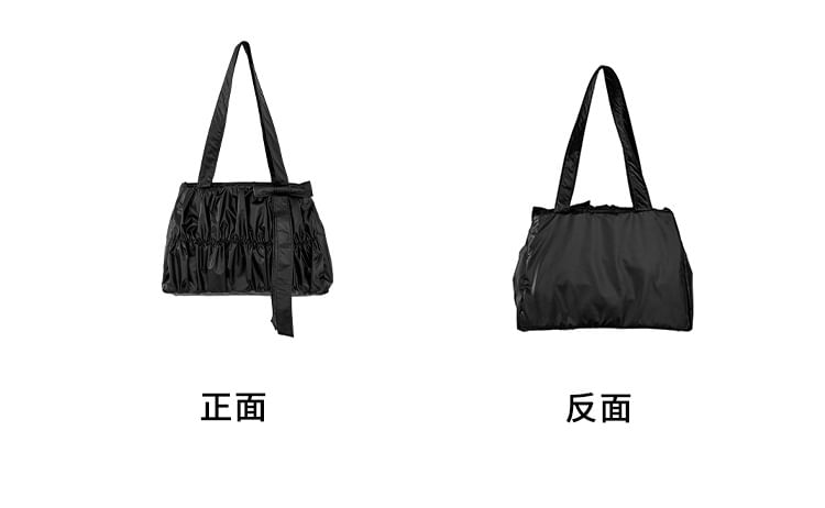 Tote Bow Ruched Bag