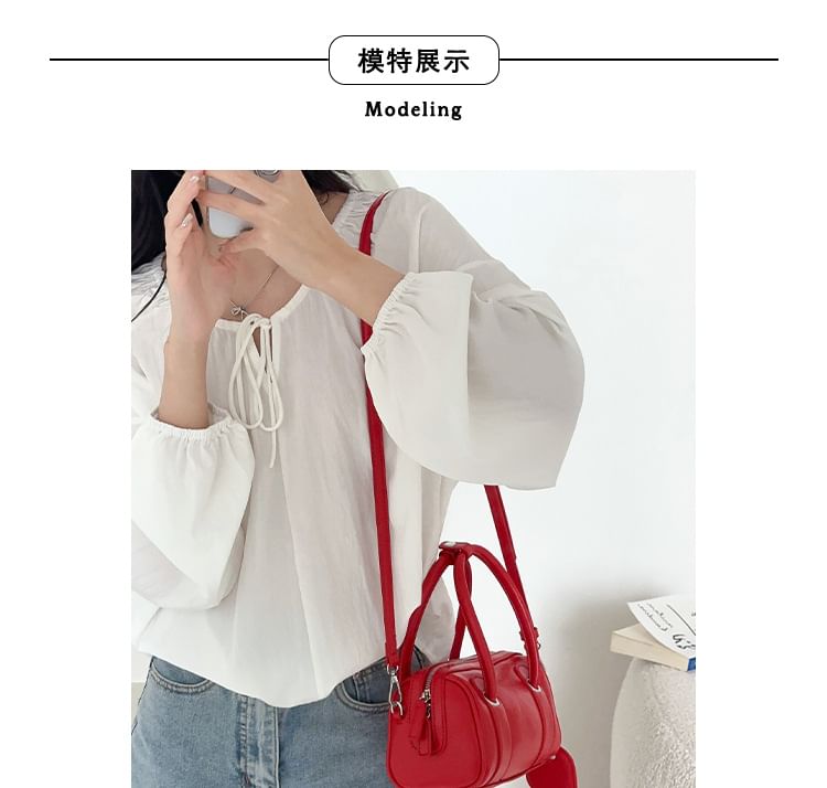 Faux Bag Boston Leather