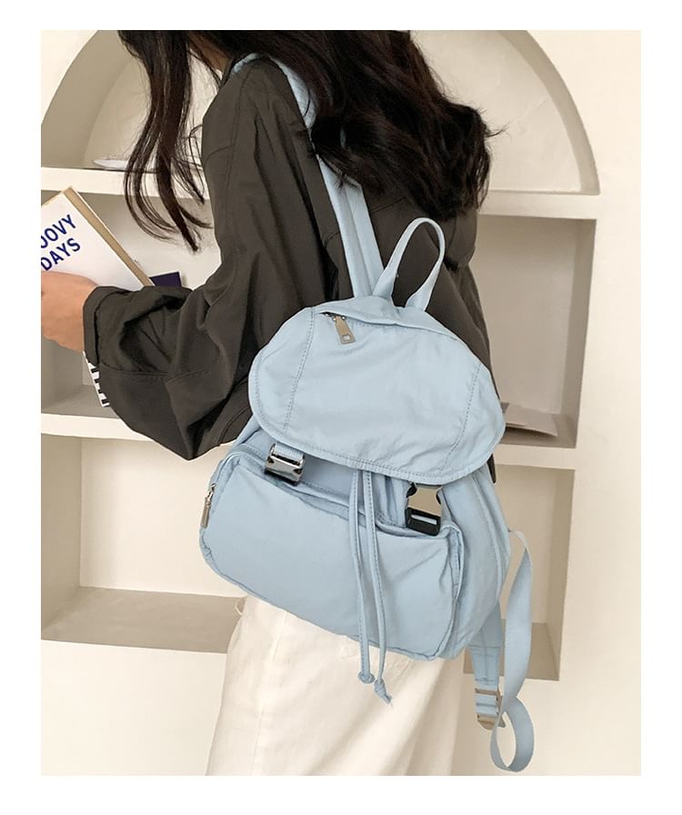 Buckled Multi-Pocket Backpack