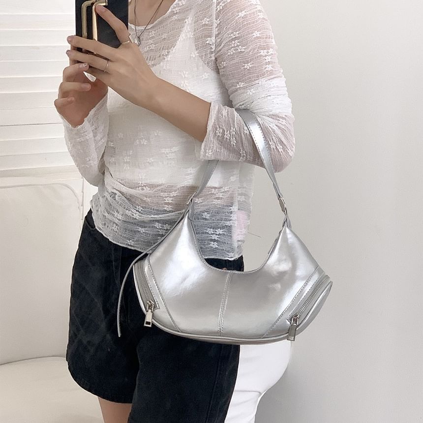 Denim Shoulder Bag Multi-Pocket