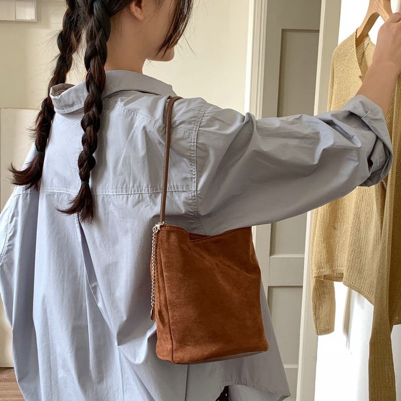 Bag Faux Suede Bucket