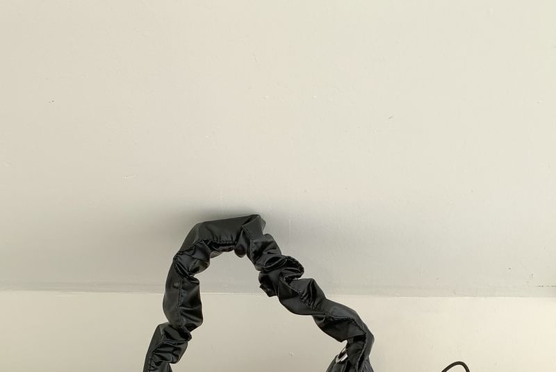 Drawstring Bag Ruched Shoulder