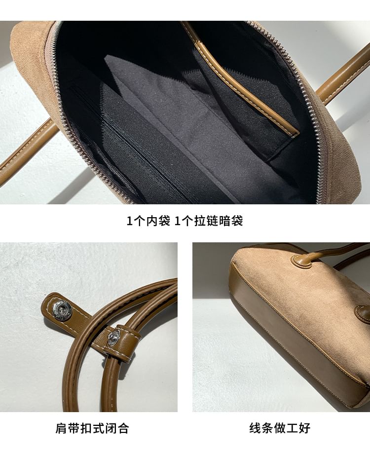 Shoulder Bag Faux Suede