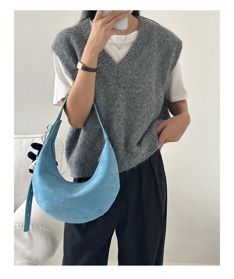 Bag Suede Faux Shoulder