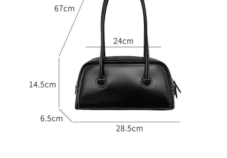 Faux Bag Leather Tote