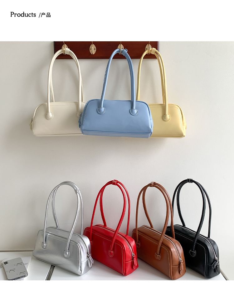 Faux Bag Leather Tote
