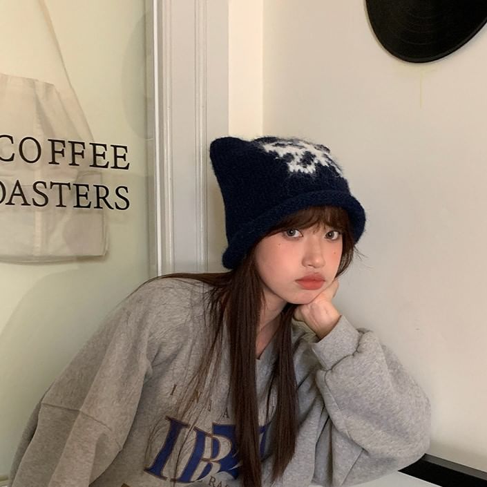 Butterfly Beanie Knit