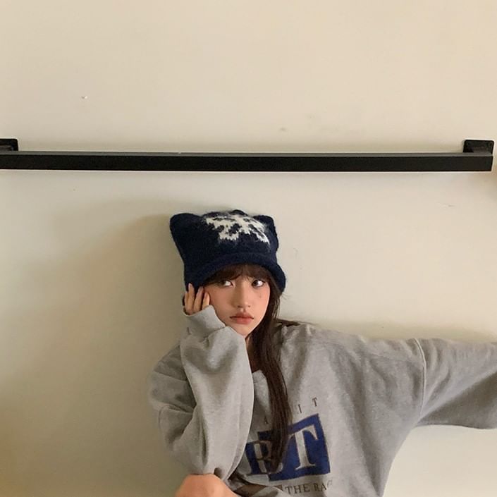 Butterfly Beanie Knit