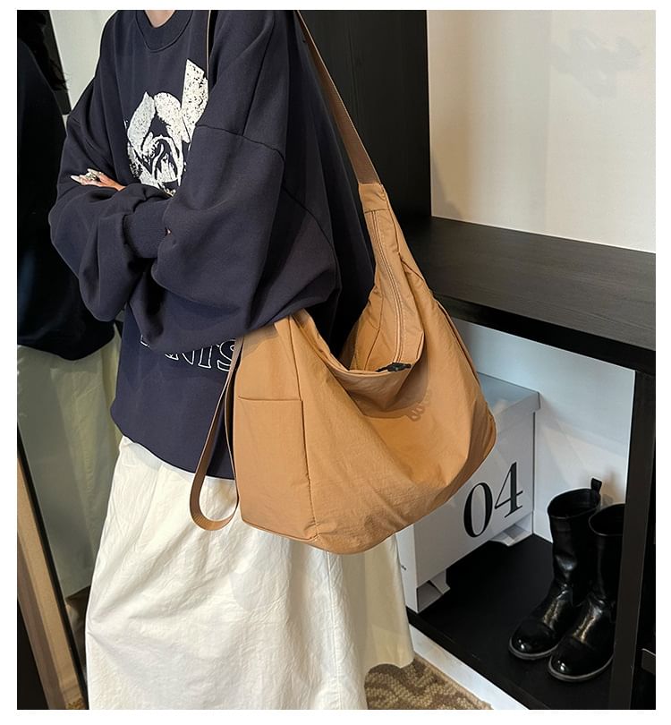 Nylon Crossbody Plain Bag