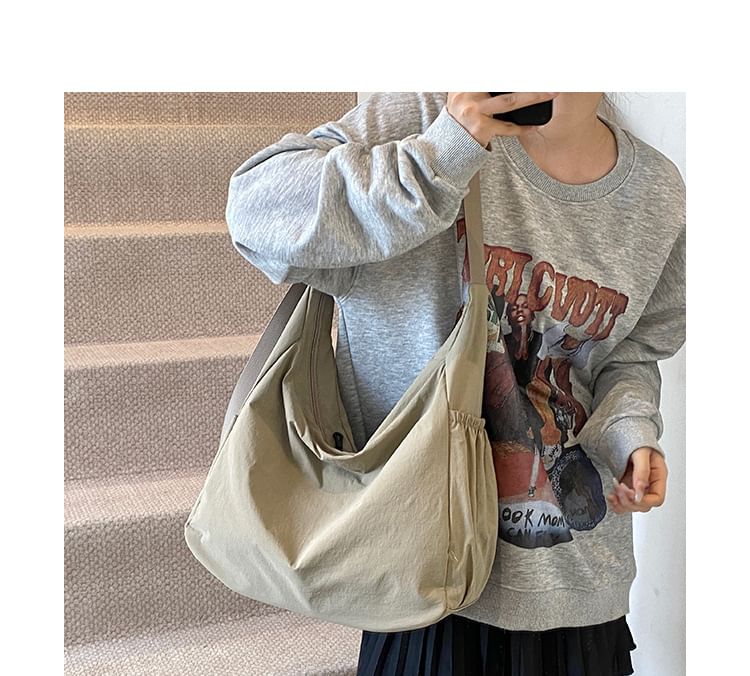 Nylon Crossbody Plain Bag