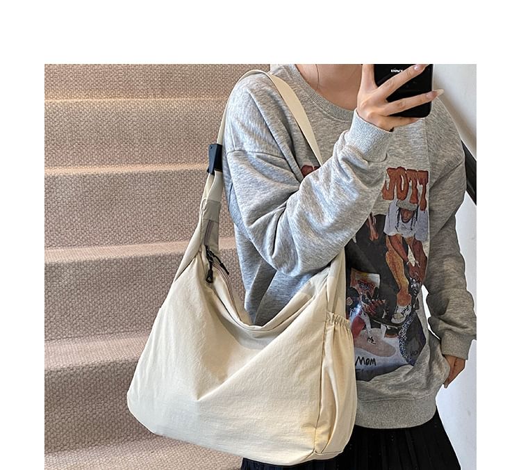 Nylon Crossbody Plain Bag