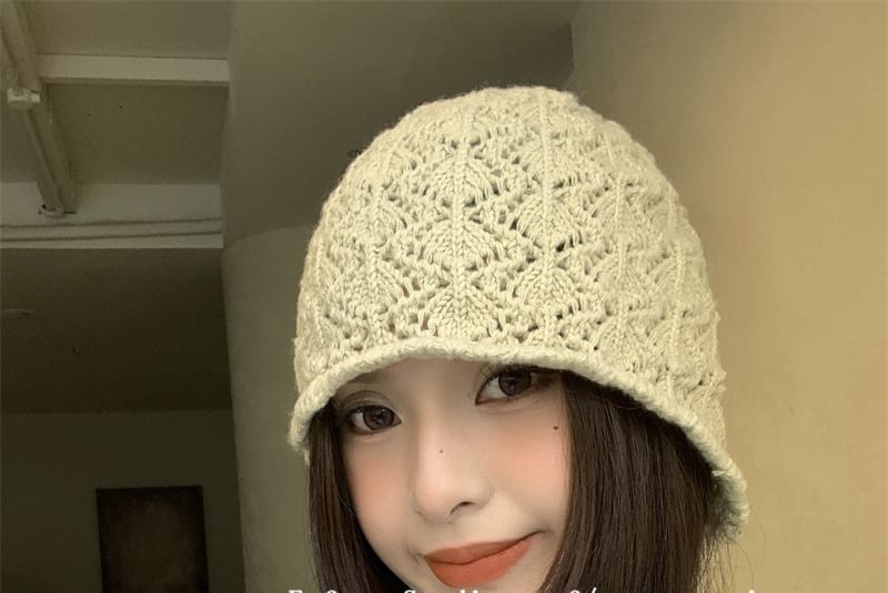 Plain Knit Crochet Beanie
