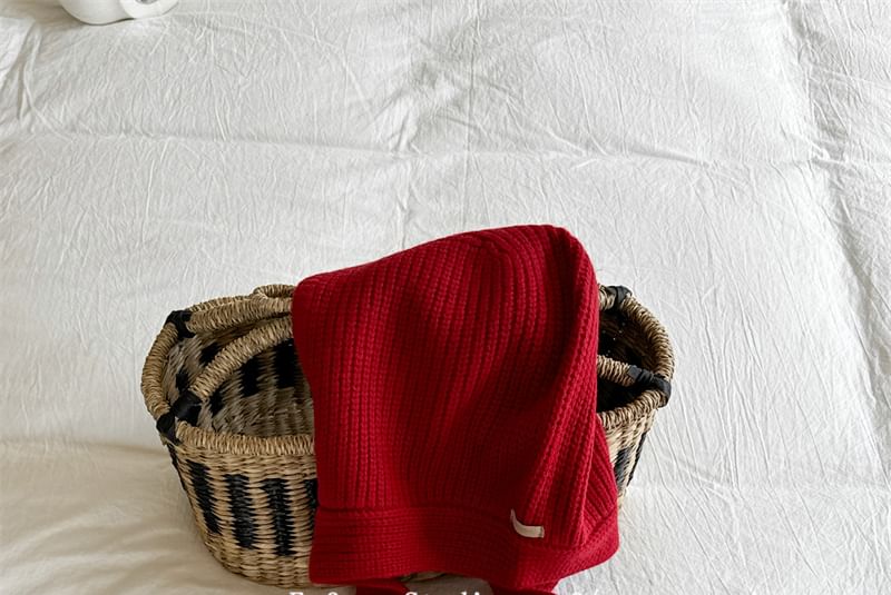 Bonnet Hat Knit Plain