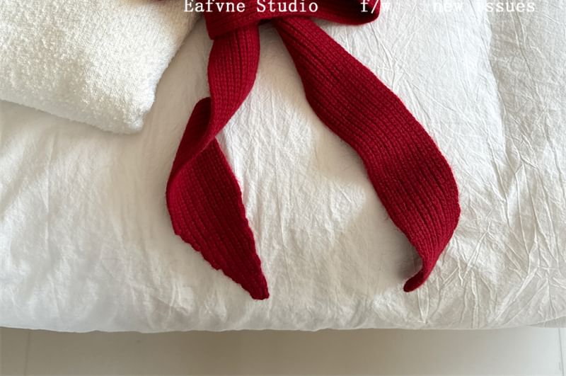 Bonnet Hat Knit Plain