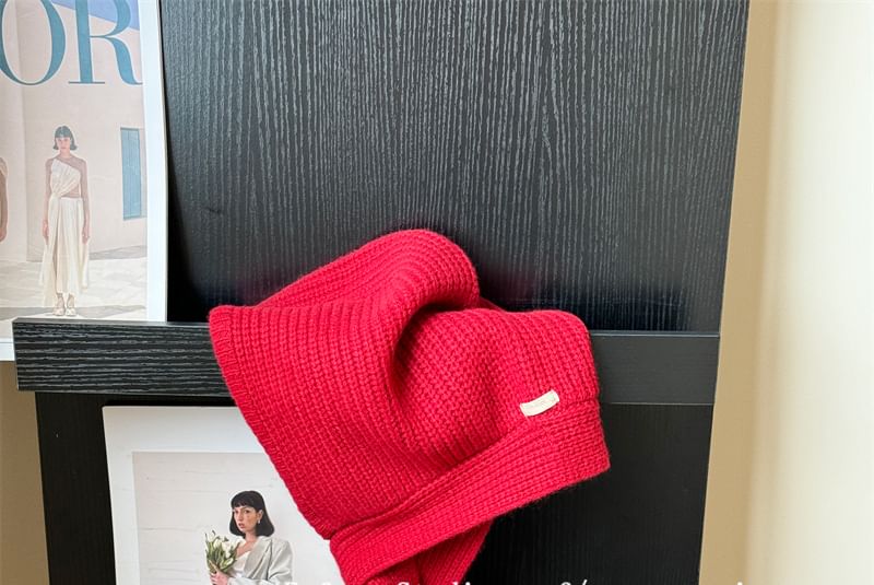 Bonnet Hat Knit Plain