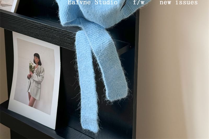 Ear Knit Cat Bonnet Hat