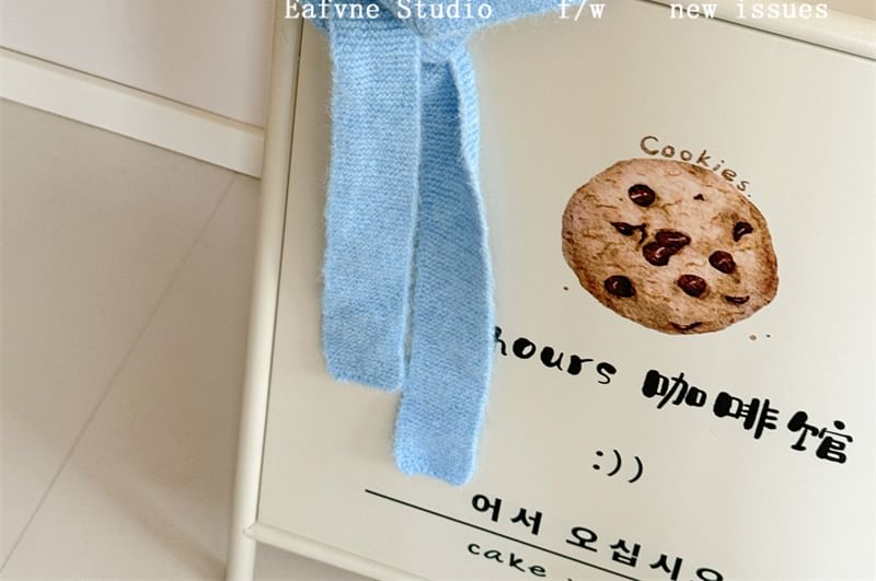 Ear Knit Cat Bonnet Hat