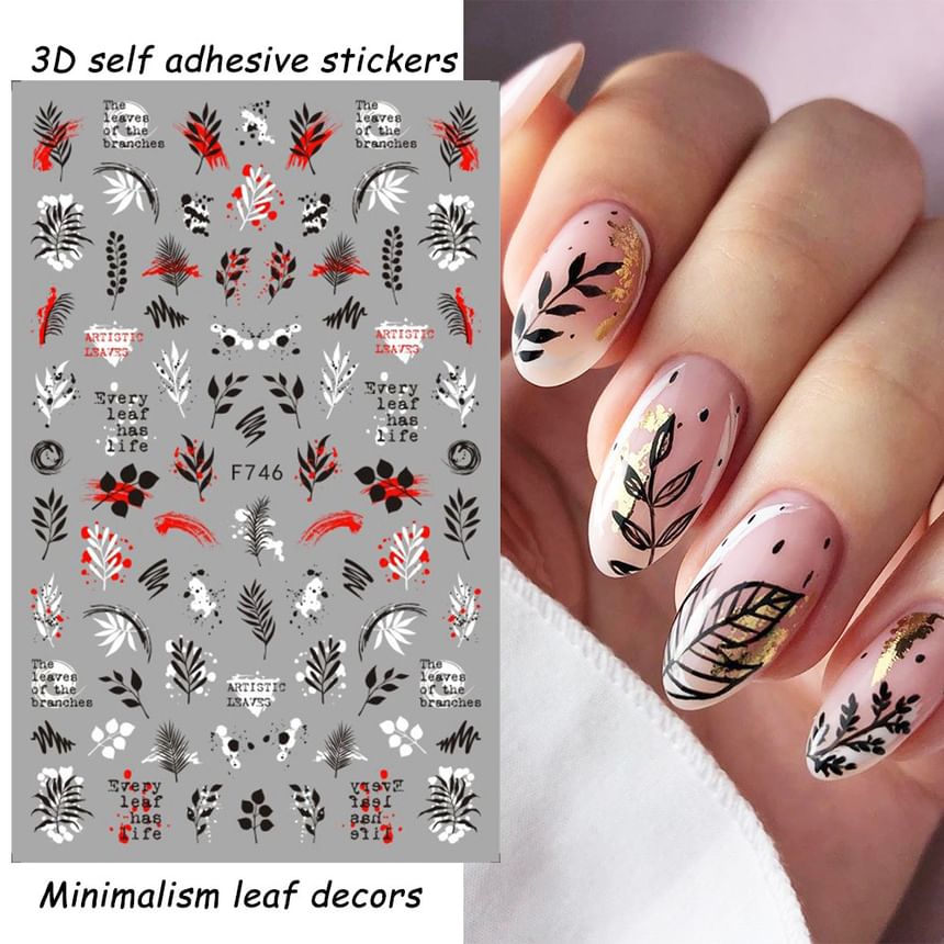 Bug Lettering Nail Art Stickers (Various Designs)