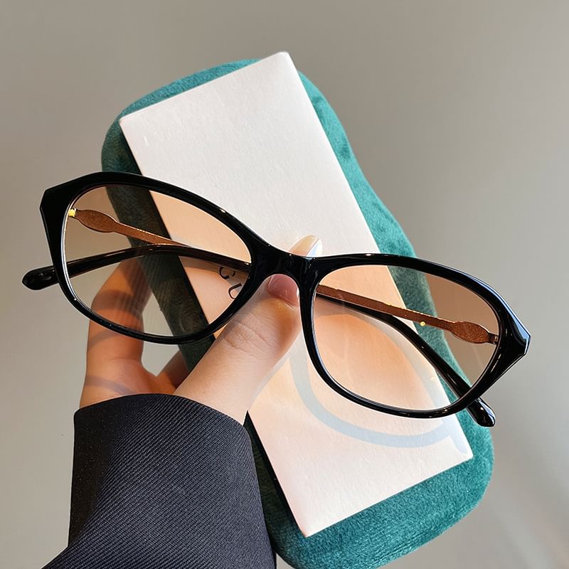 Frame Glitter Sunglasses Oval