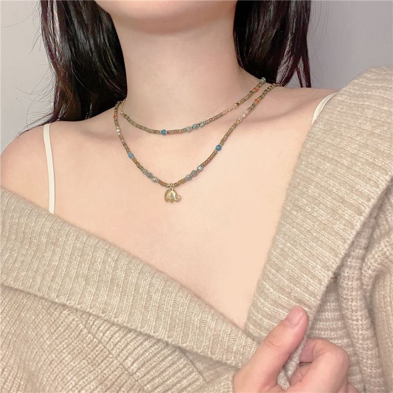 Beaded / Necklace Elephant