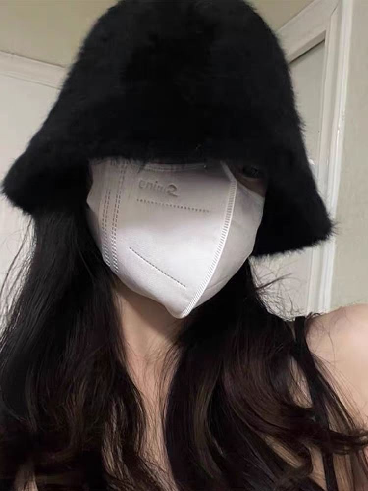 Plain Bucket Hat Fluffy