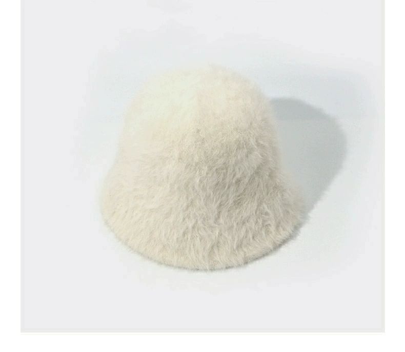 Plain Bucket Hat Fluffy