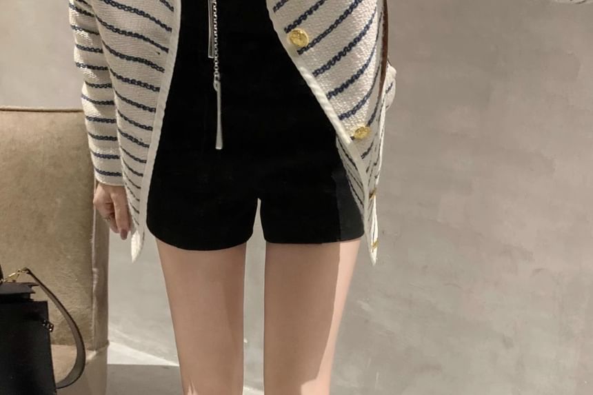 Platform Plain Tall Boots Genuine Zip-Up Leather