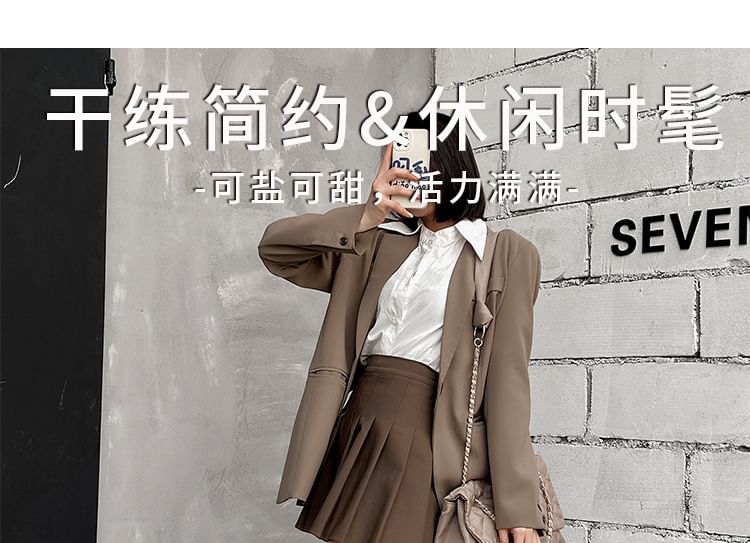 Leather Boots Genuine Heel Chunky Plain Cowboy Studded Tall