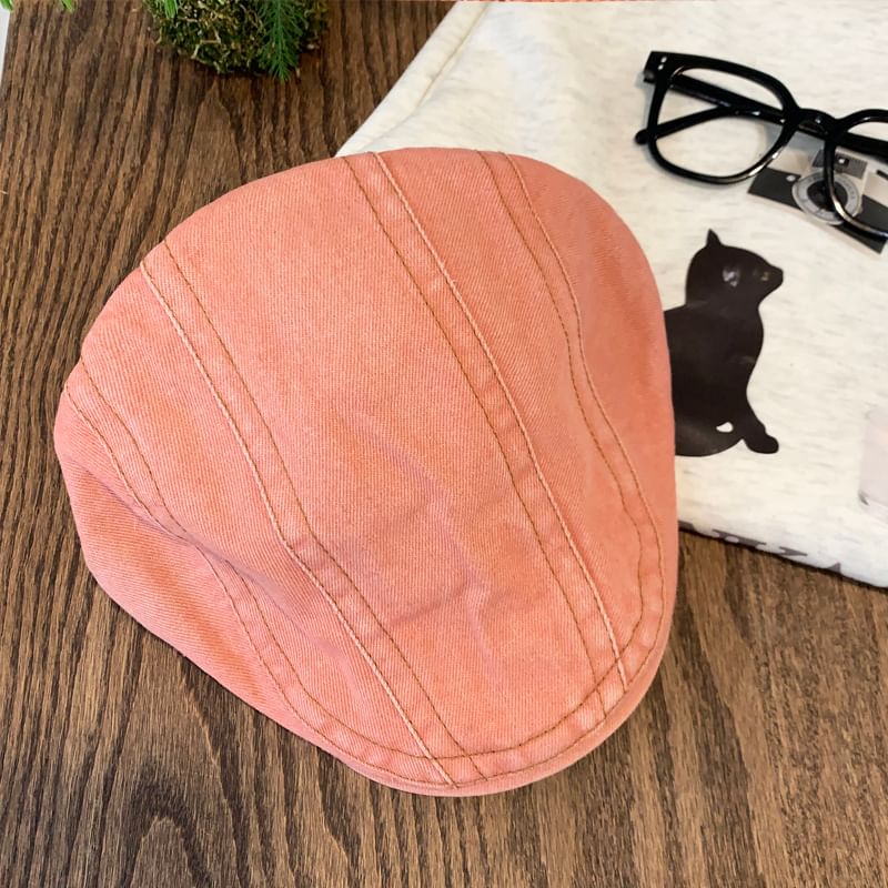 Cap Newsboy Denim Washed