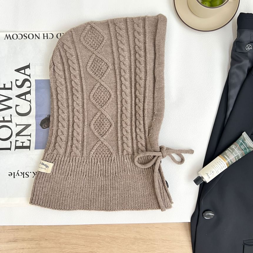 Set Knit Plain / Balaclava Gloves