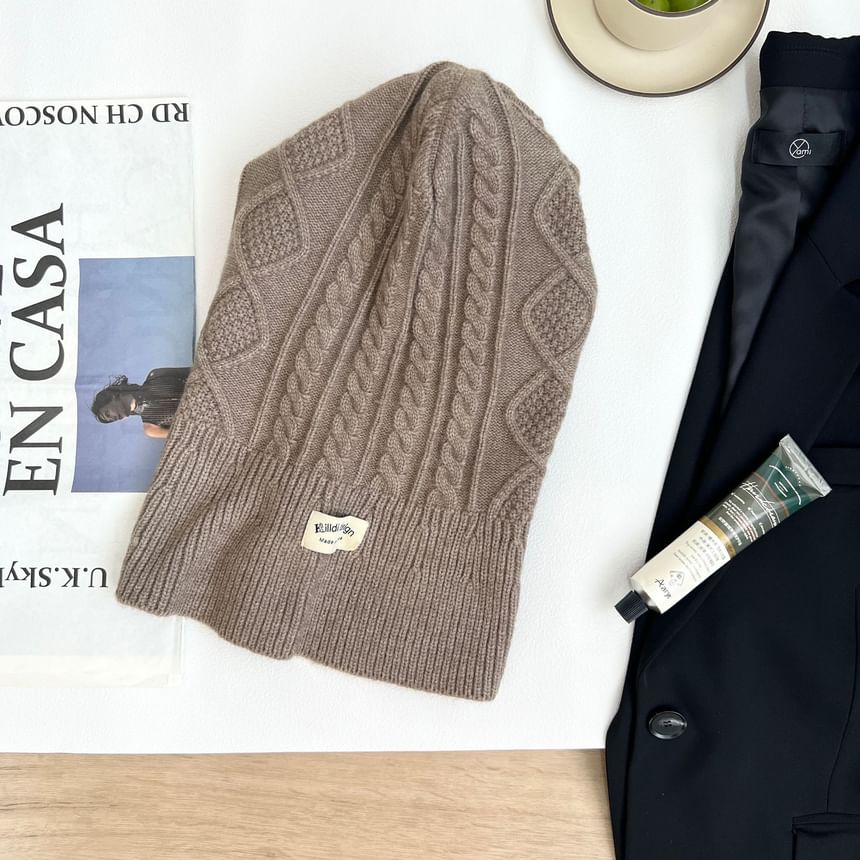 Set Knit Plain / Balaclava Gloves