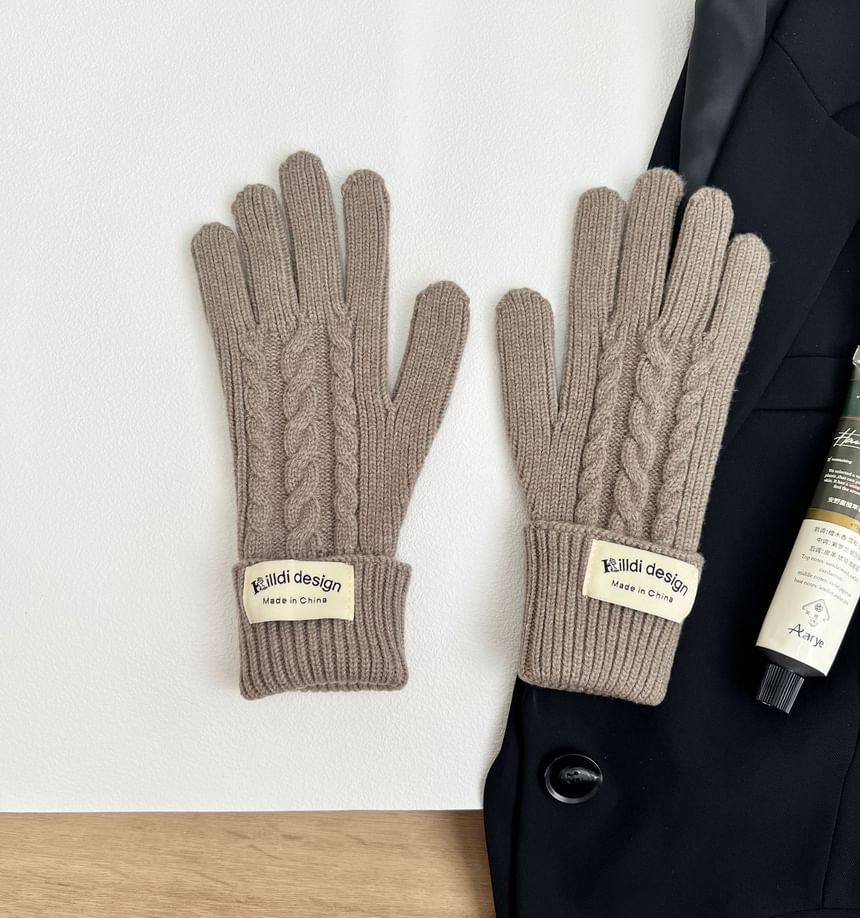 Set Knit Plain / Balaclava Gloves