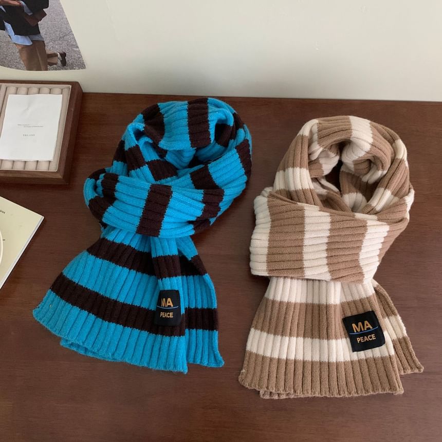 Scarf Striped Knit