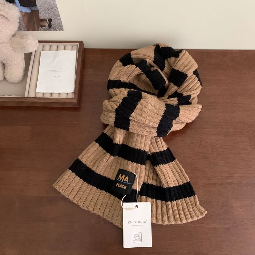 Scarf Striped Knit
