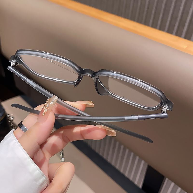 Light Blue Glasses Square Blocking