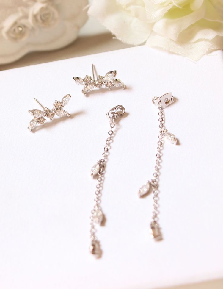 Earring Dangle Alloy Rhinestone
