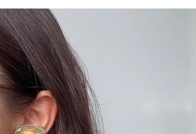 Floral Earring Stud Fabric